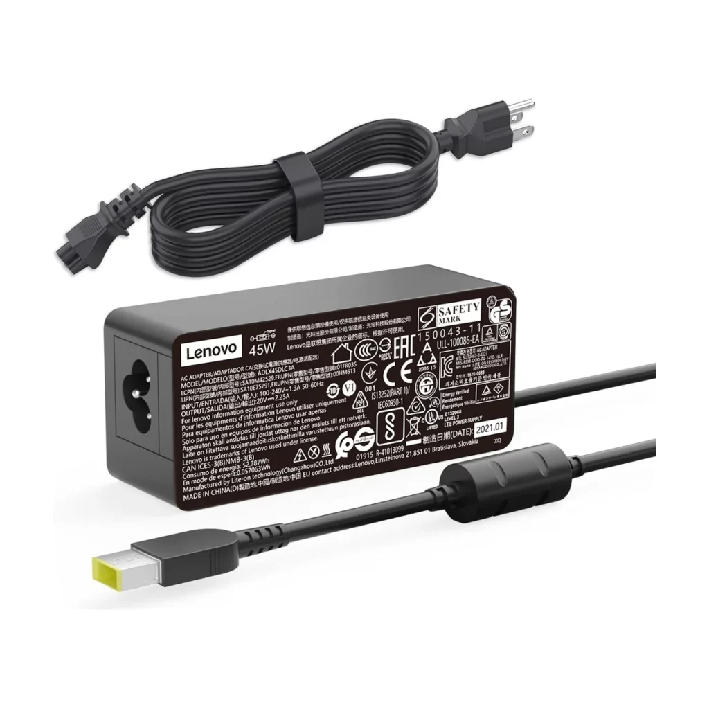 Chargeur PC Portable Lenovo USB ADLX45NDC3A 20V-2.25A, 45Wh