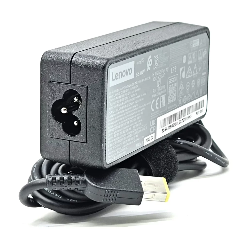 Chargeur USB Pin 65w 20V-3.25A pour PC Portable Lenovo