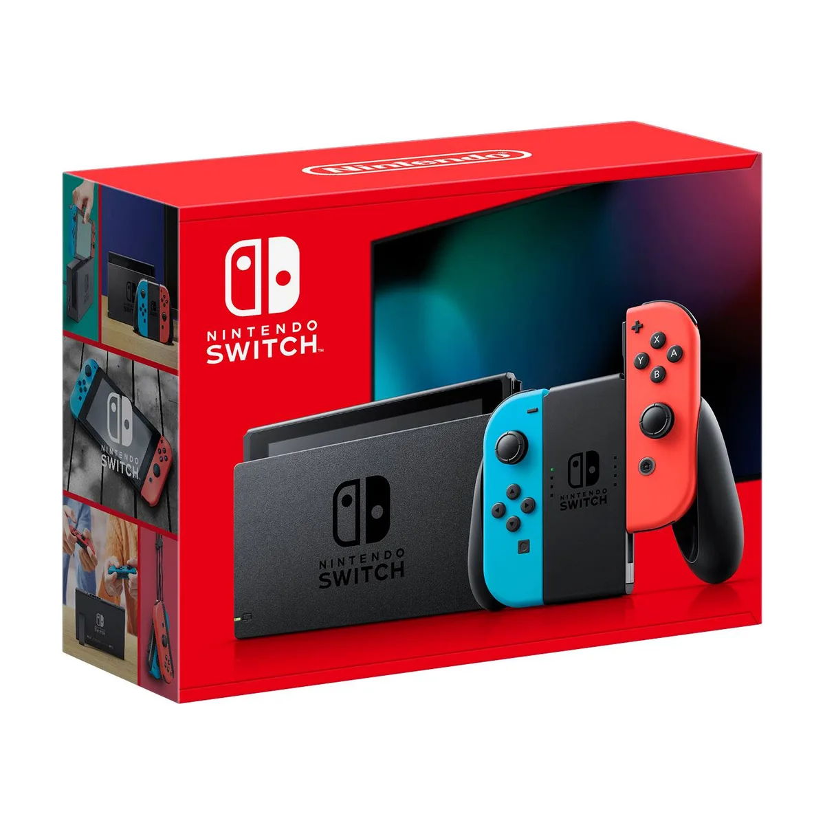 Console Nintendo Switch avec paire de Joy-Con sans fil Rouge et Bleu Neon V3