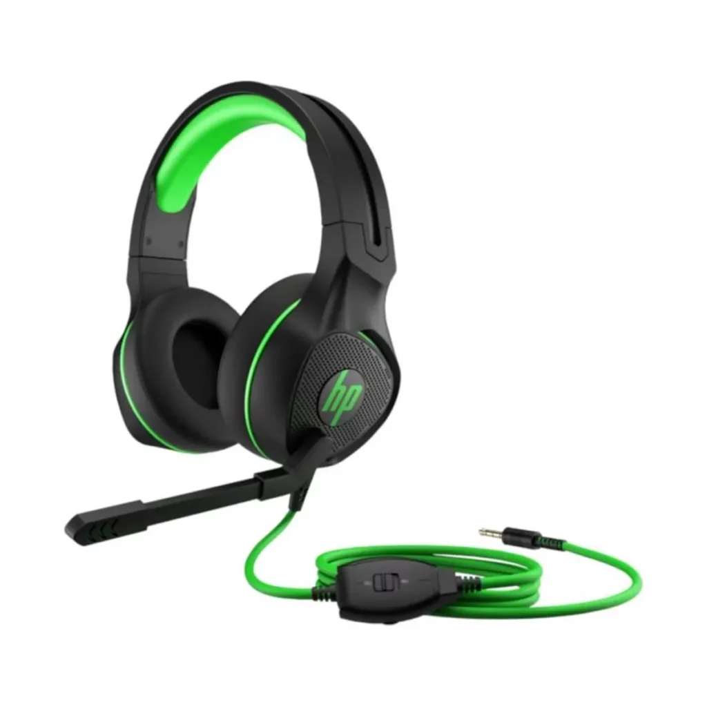 Casque de jeu 400 pour HP Pavilion – Filaire – Noir et vert
