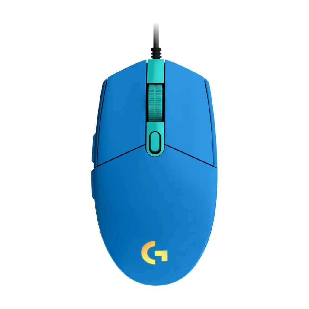 Souris Gaming filaire Logitech G203 Lightsync RGB pour PC, Mac Bleu