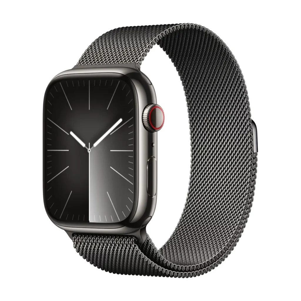Apple Watch Series 9 GPS + Cellular avec Brachelet milanais de couleur Graphite – Achat Dakar | COMPUSTORE