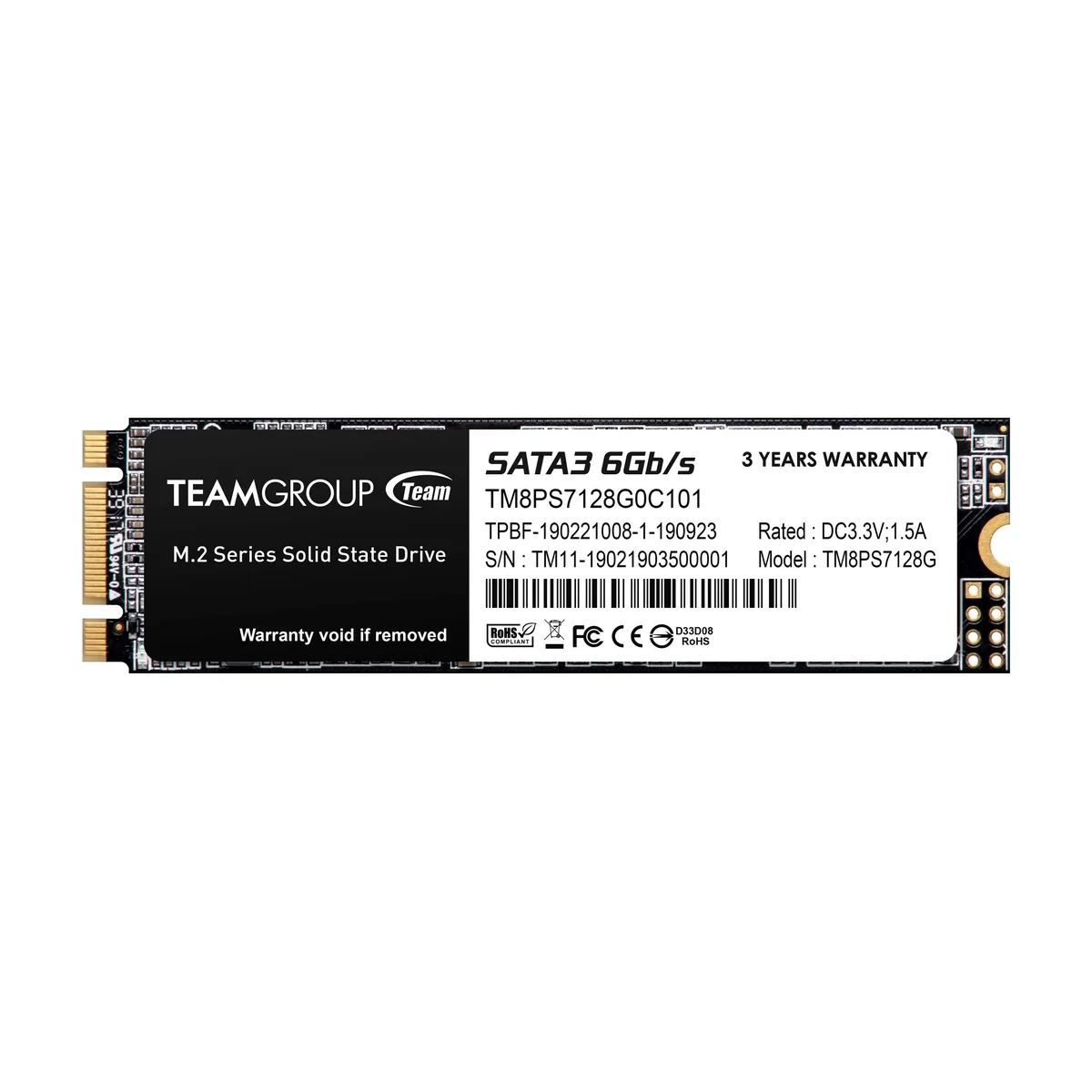 Disque Dur interne SSD M.2 TeamGroup Disque de 128 Go neuve sur carton