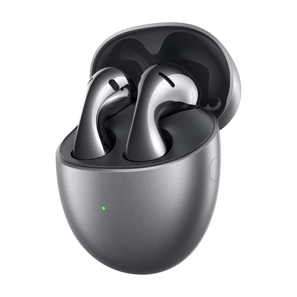 Ecouteurs True Wireless Huawei FreeBuds 5 avec réduction de bruit active de couleur Givre Argenté