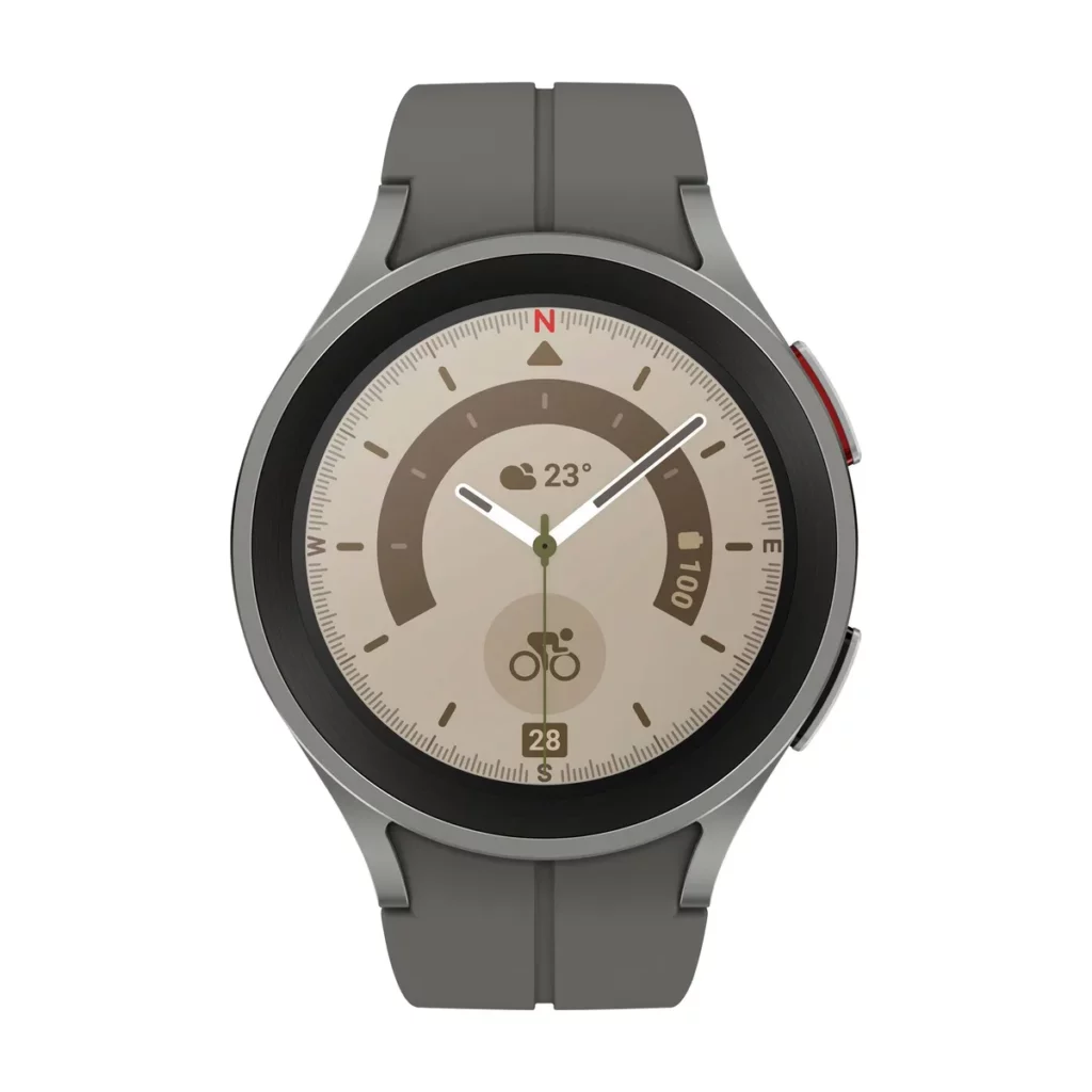 Montre connectée Samsung Galaxy Watch5 Pro Bluetooth avec un Boitier en Titanium de 45 mm