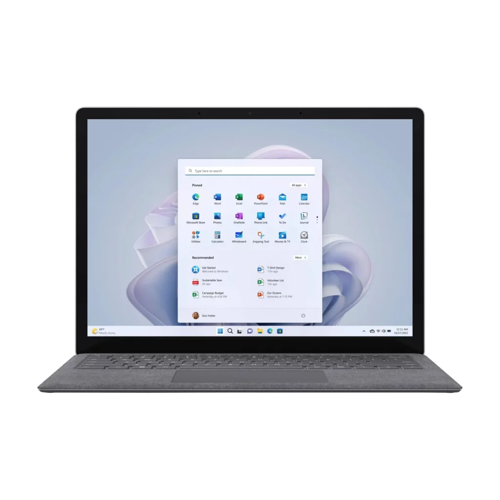 Microsoft Surface Laptop 5 – Intel core i5 12th – 8Go ddr4 – 256Go SSD