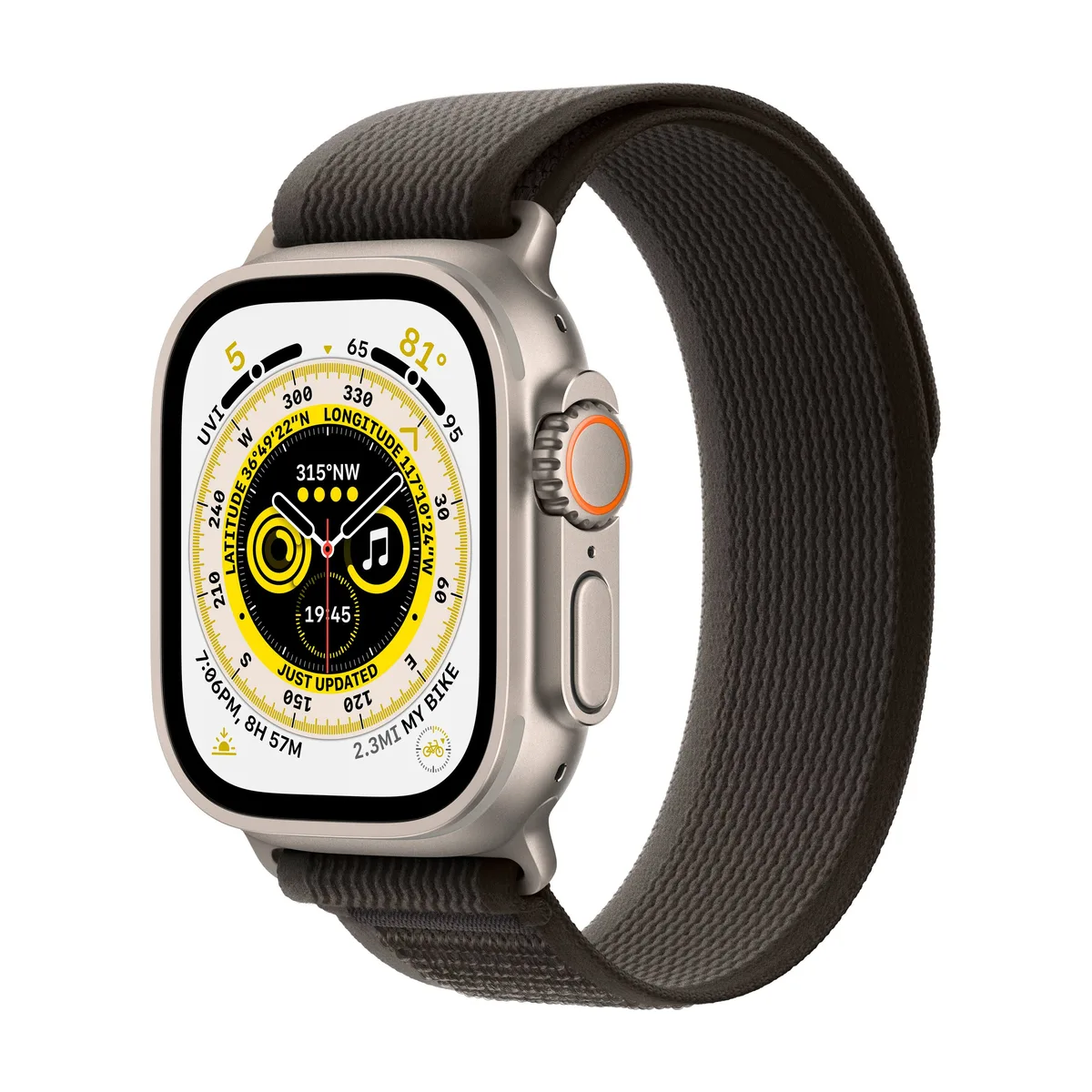 Apple Watch Ultra (GPS + Cellular, 49mm) Montre connectée – Boîtier en Titane .