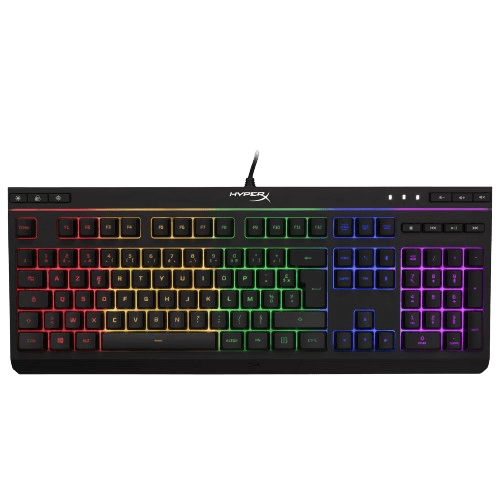 Clavier filaire gaming RGB HyperX Core – AZERTY avec 5 Zones de couleur RGB