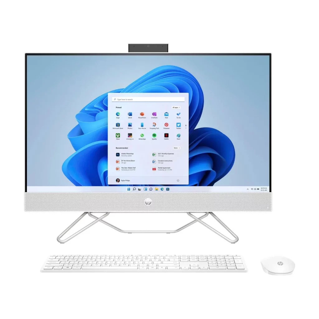 HP All-in-One Desktop PC intel core i5 12th, 8go ddr4, 256go ssd + 1To HDD, 27″FHD