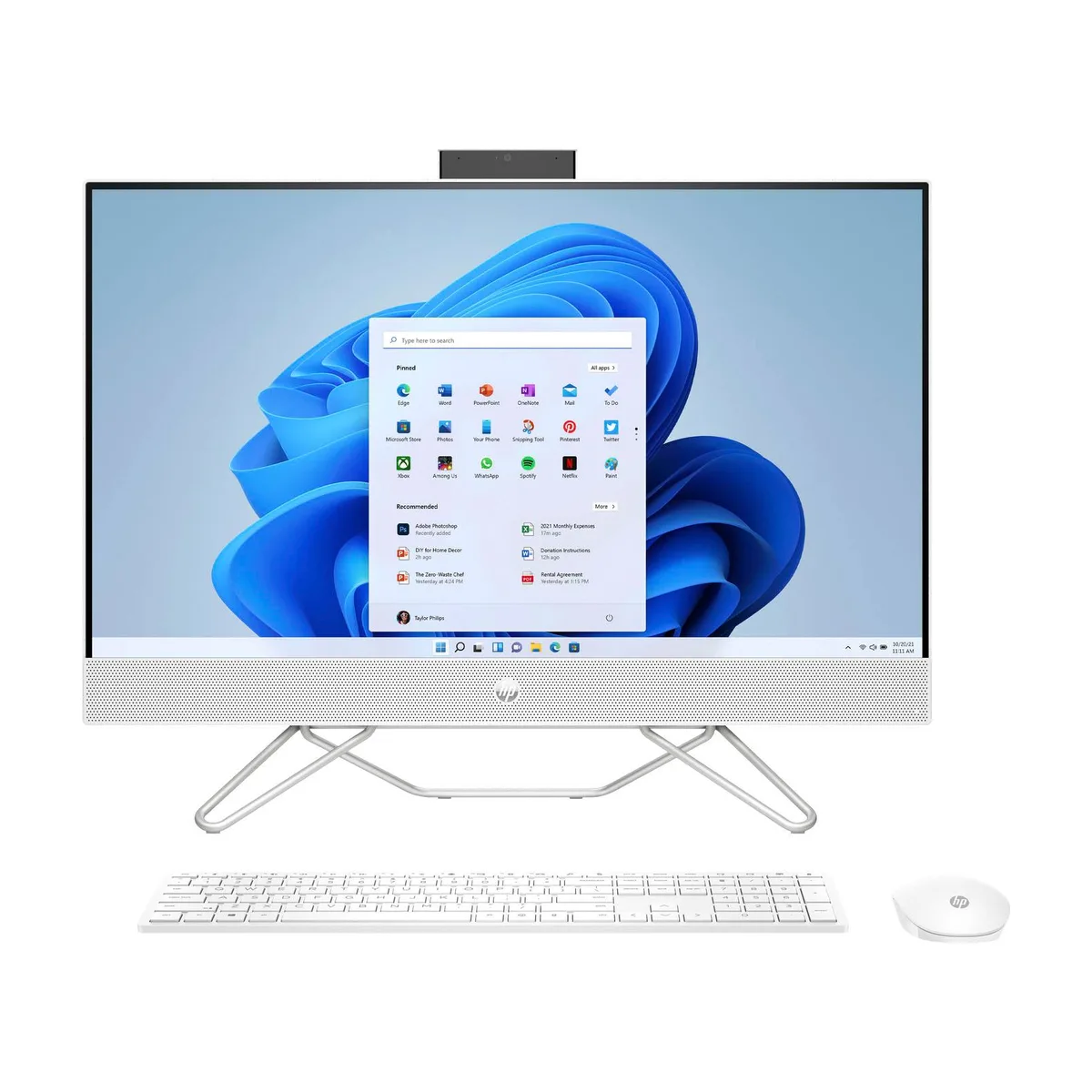 HP All-in-One Desktop PC intel core i5 12th, 8go ddr4, 256go ssd + 1To HDD, 27″FHD