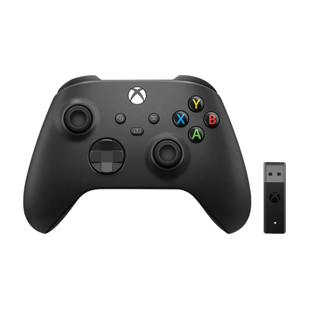 Manette de Jeu Microsoft Xbox avec adaptateur sans-fil