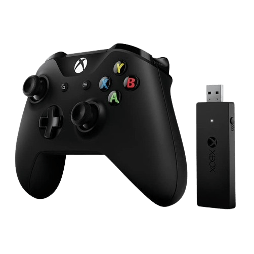 Manette de Jeu Microsoft Xbox avec adaptateur sans-fil