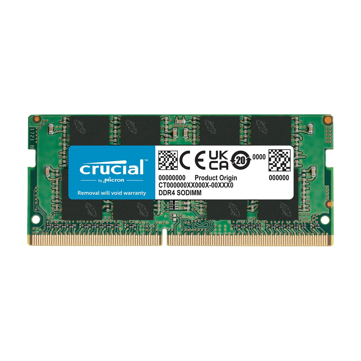 CRUCIAL 16Go DDR4 2666MHz PC4-2666 SO-Dimm pour ordinateur portable