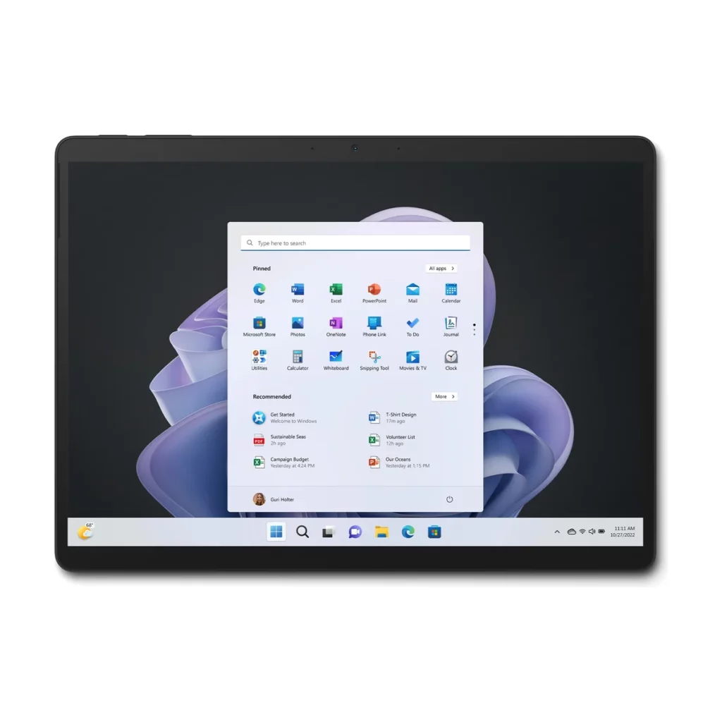 Microsoft Surface Pro 9 13″ Intel Core i7 16 Go RAM 512 Go SSD Graphite