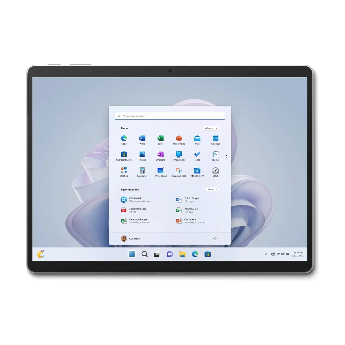 Tablette Microsoft Surface Pro 9 13″ Ecran tactile Intel Core i5 8 Go RAM 256 Go SSD Bleu Saphir
