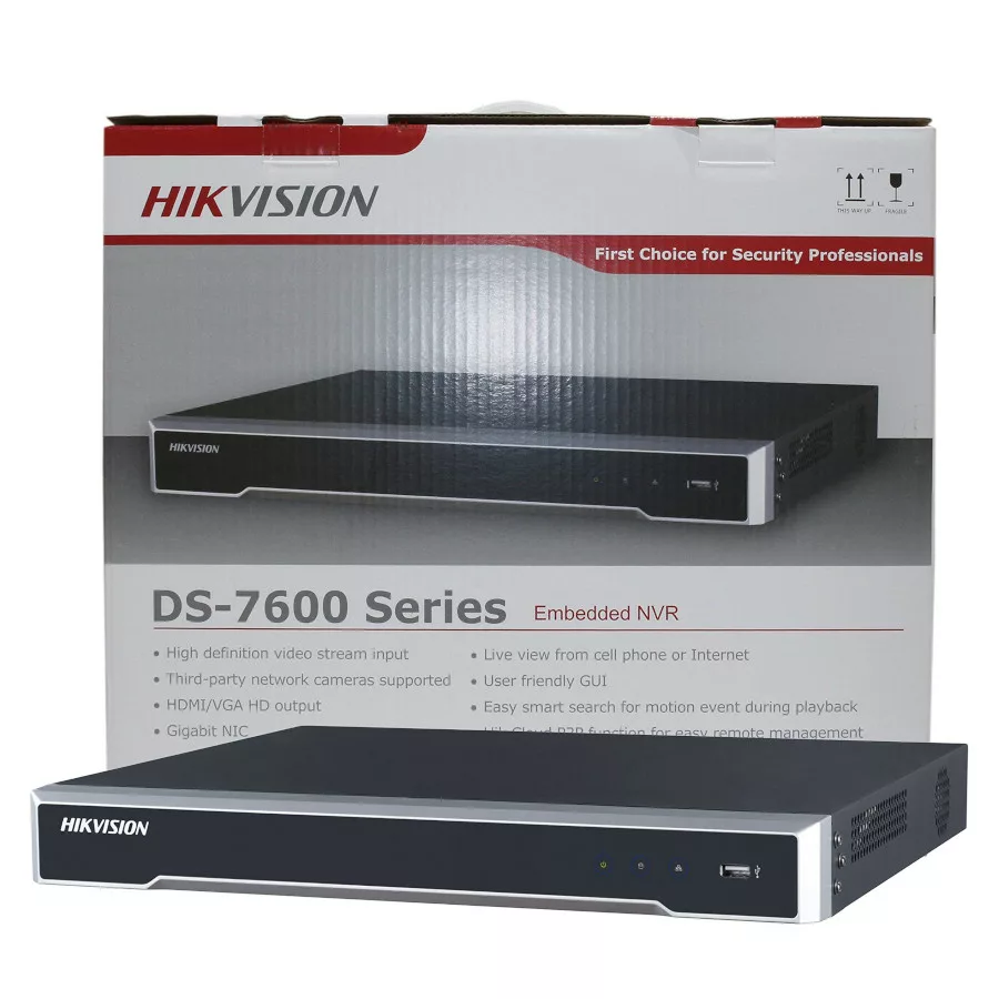 NVR HIKVISION ds-7608ni 8 PORTS PoE