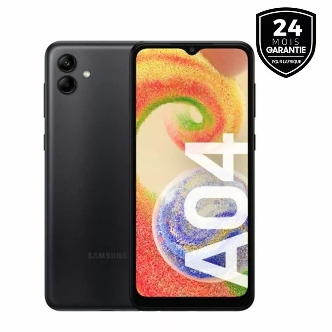 Samsung Galaxy A04 RAM 4Go  ROM 64Go  Noir