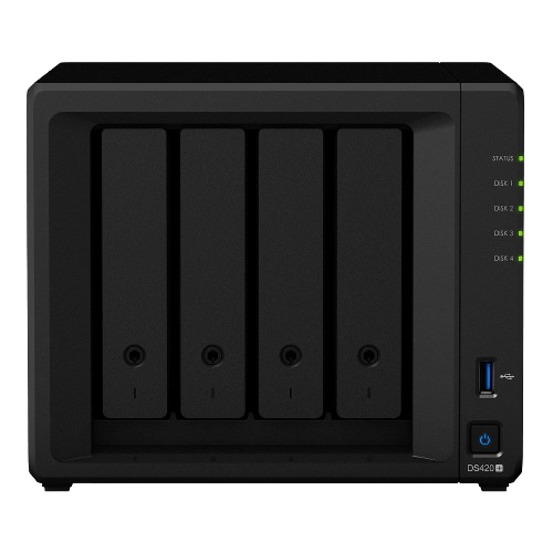 Serveur Synology DiskStation DS420+, Intel Celeron J4025 2 GHz , 2GB de Ram, 4 baies nu sans disque dur