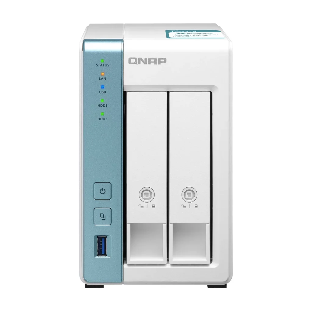 Serveur NAS QNAP TS321, Annapurna Labs Alpine AL-214 à 1.7 GHz , 1GB de Ram, 2 baies nu sans disque dur