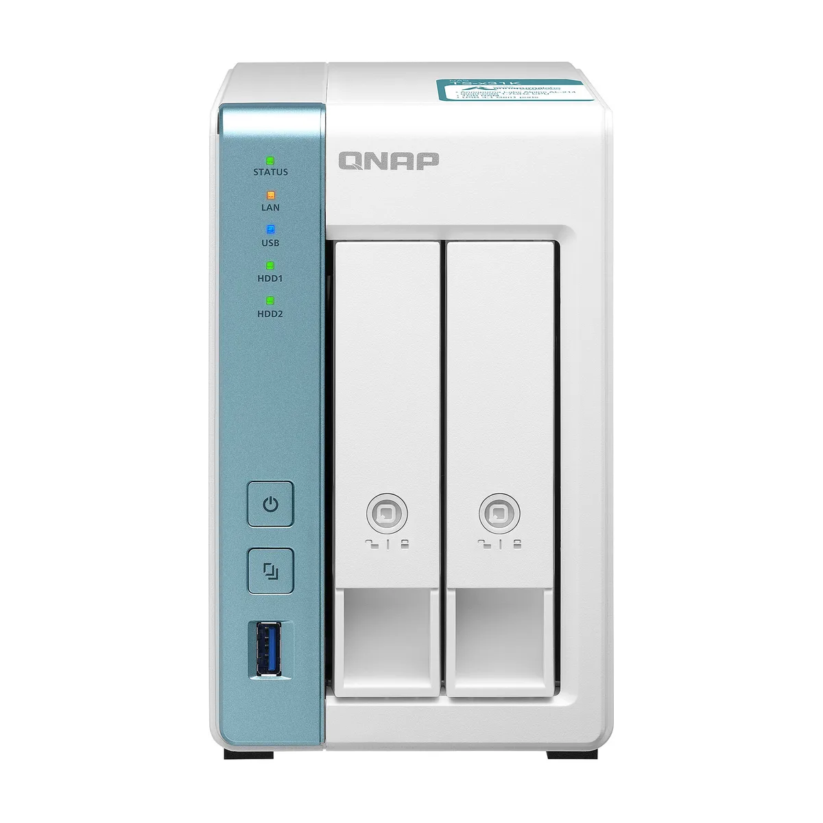 Serveur NAS QNAP TS321, Annapurna Labs Alpine AL-214 à 1.7 GHz , 1GB de Ram, 2 baies nu sans disque dur