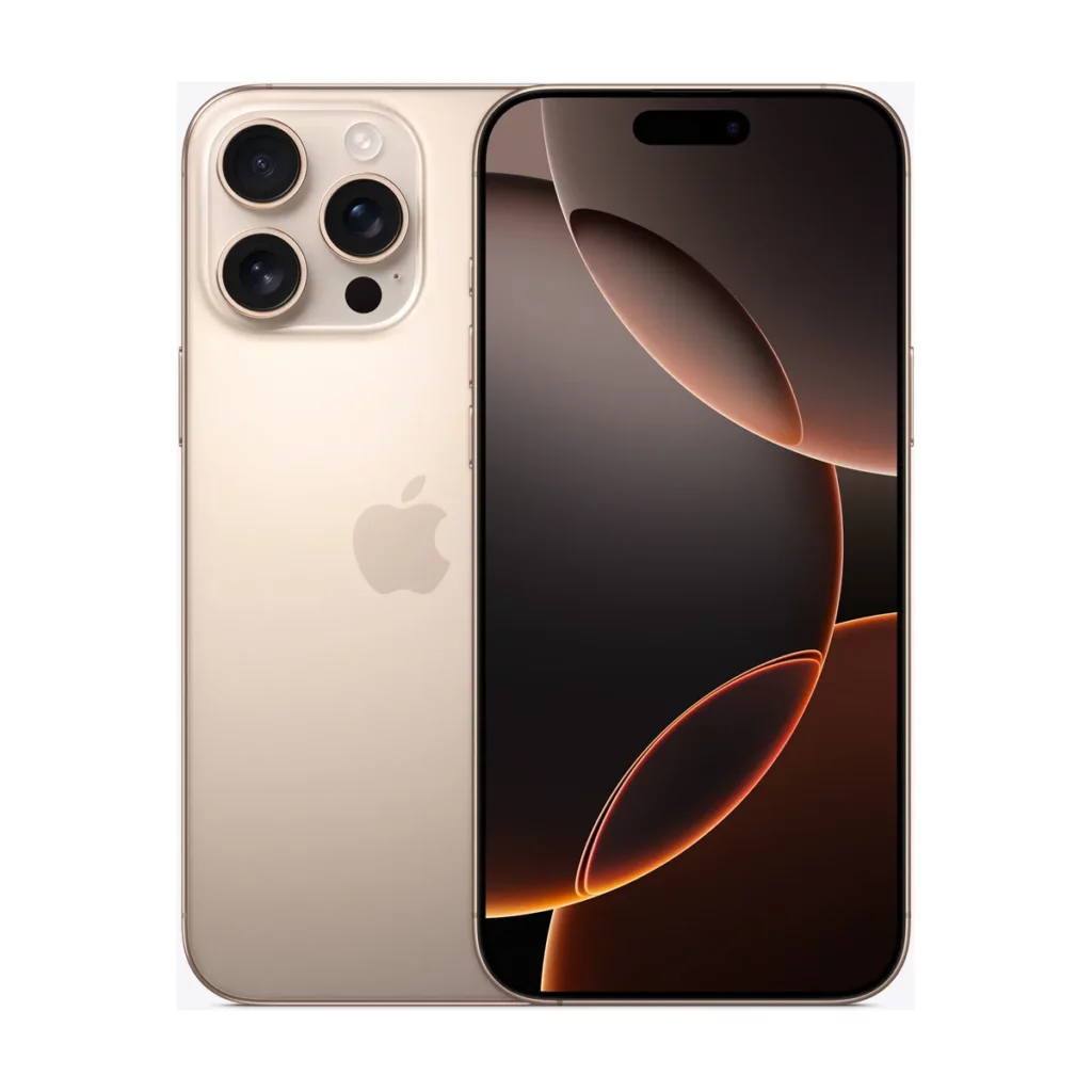 Apple iPhone 16 Pro Max 6,9″ avec 512Go de Memoire Double SIM Titane Sable
