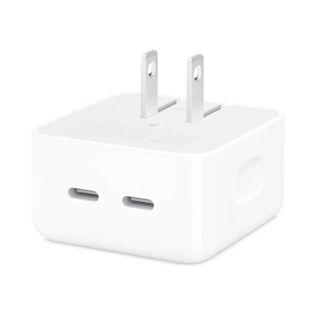 Adaptateur secteur Apple double port USB-C 35 W