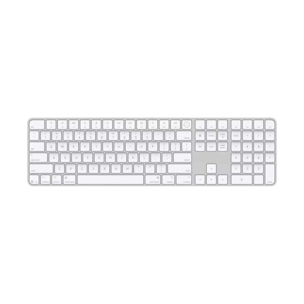 Magic Keyboard avec Touch ID et pavé numérique – Blanc