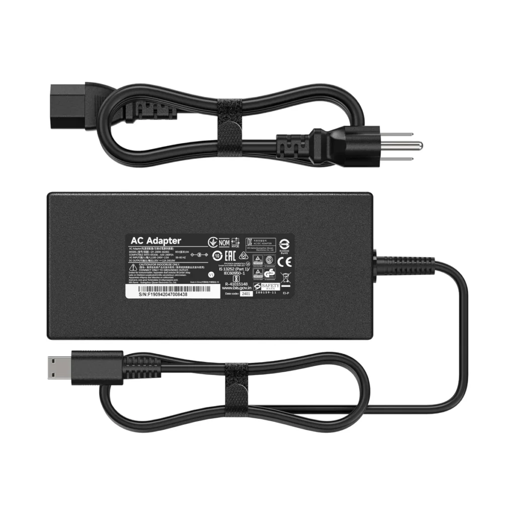 Chargeur MSI 240 W embout rectangulaire – Stealth & Katana