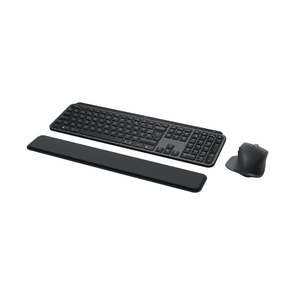 Logitech MX Keys S Combo – Clavier + souris MX Master 3S + repose-poignets (AZERTY)