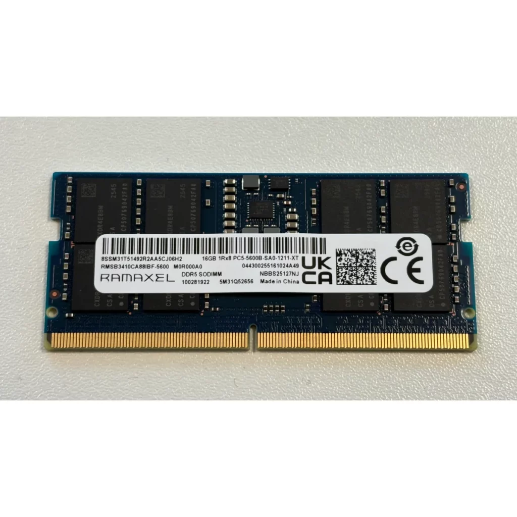 Barrette Mémoire RAM 16 Go DDR5 5600 MHz SO-DIMM – PC Portable