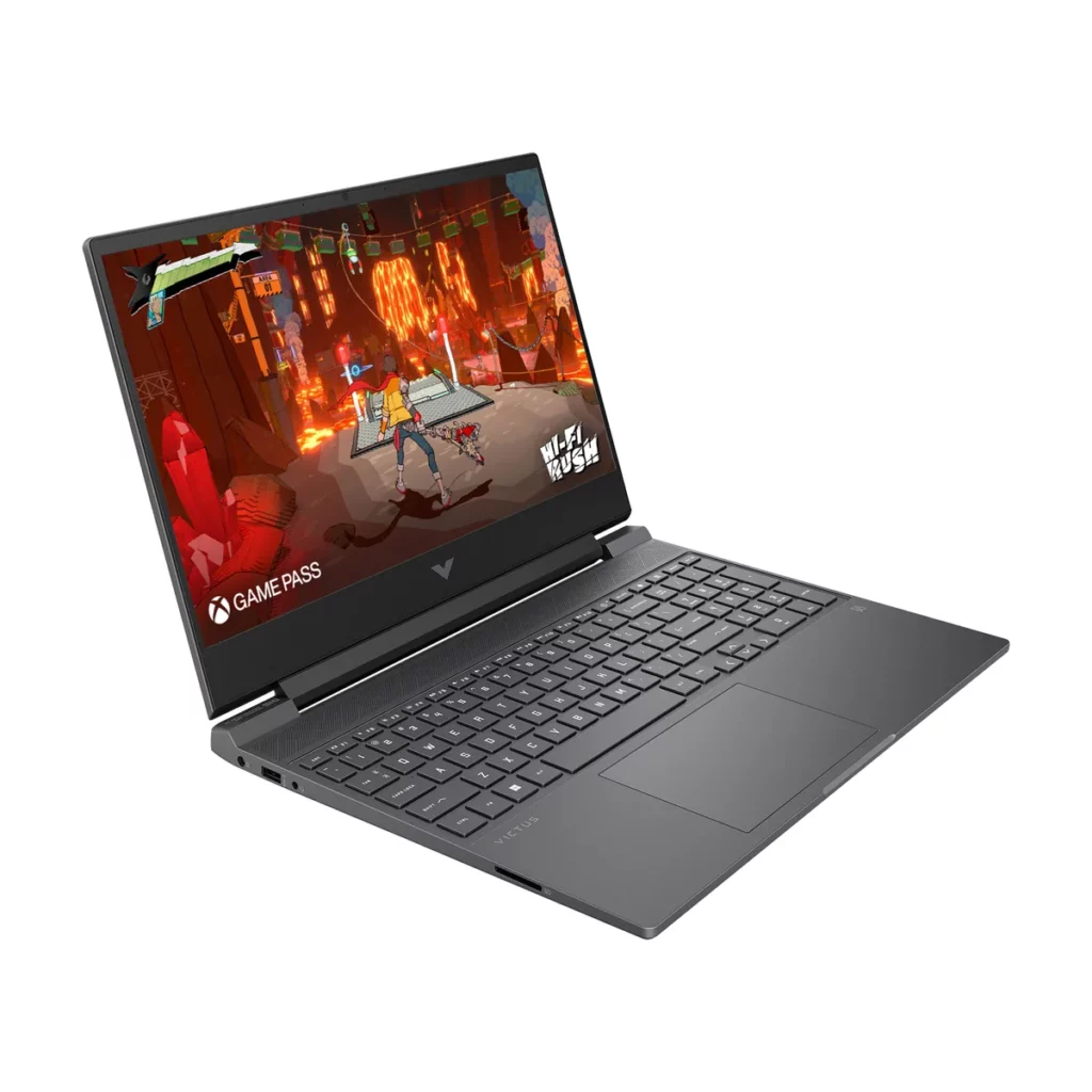 Ordinateur HP – Victus 15,6 pouces Gaming Laptop – Intel Core i5 — 3/4 ouvert
