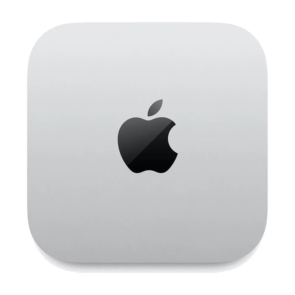 Mac mini M4 / M4 Pro — dessus (logo)