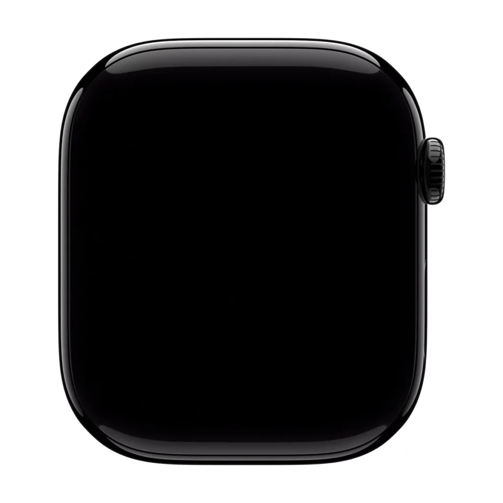 Apple Watch Series 10 GPS + Cellular 46mm Boîtier en Aluminium Noir — boîtier face