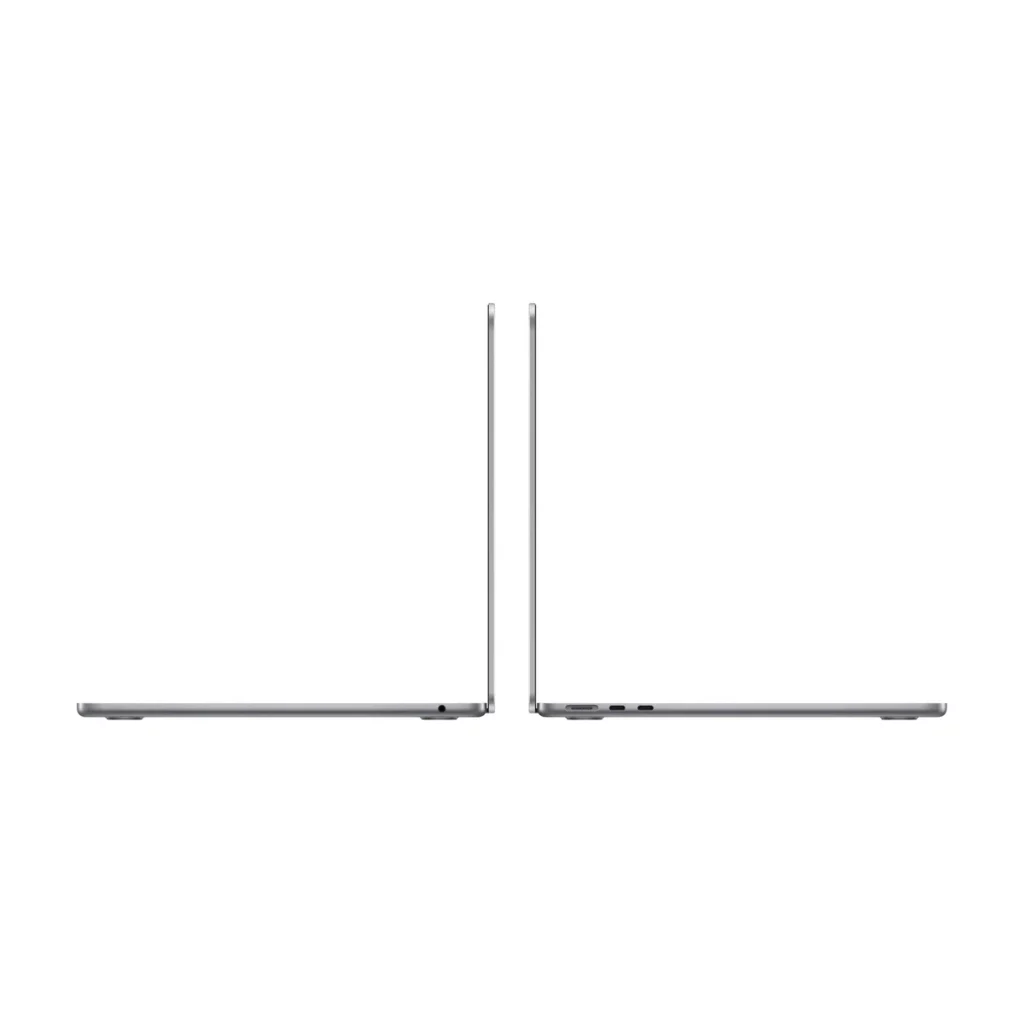Apple MacBook Air 13,6″ 256Go SSD 8Go RAM Puce M3 Gris Sidéral — profil ouvert