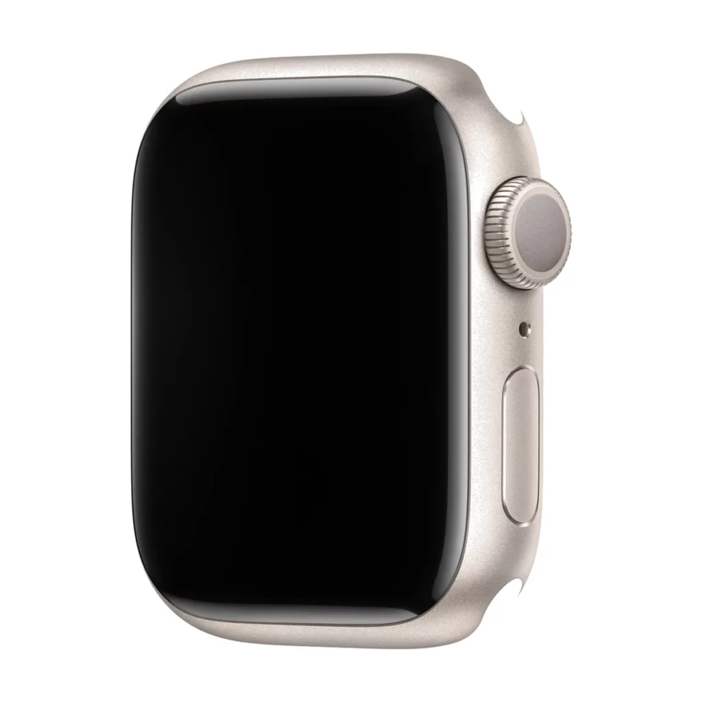 apple watch series 9 gps boitier en aluminium lumiere stellaire de 41 mm — boîtier 3/4