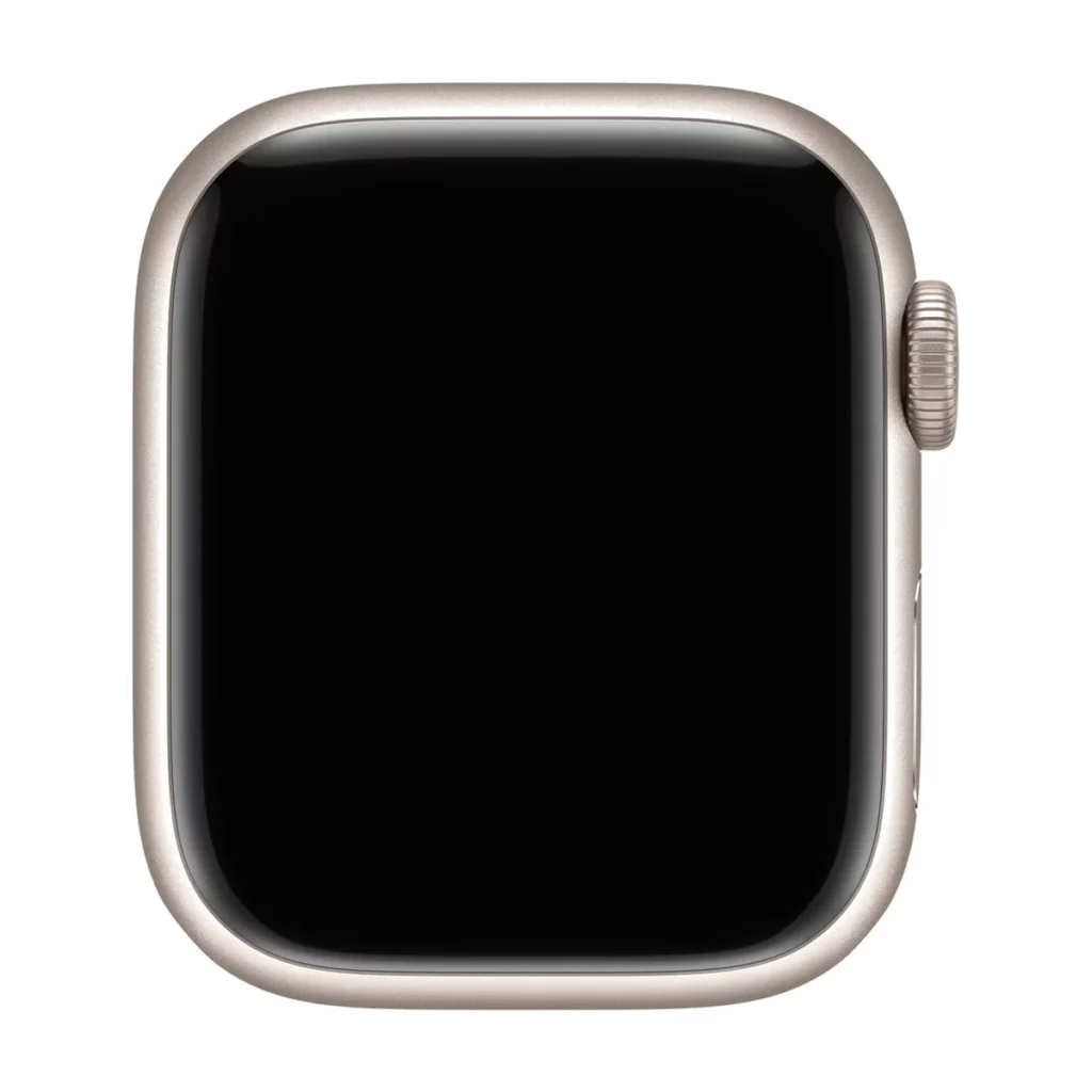 apple watch series 9 gps boitier en aluminium lumiere stellaire de 41 mm — boîtier face