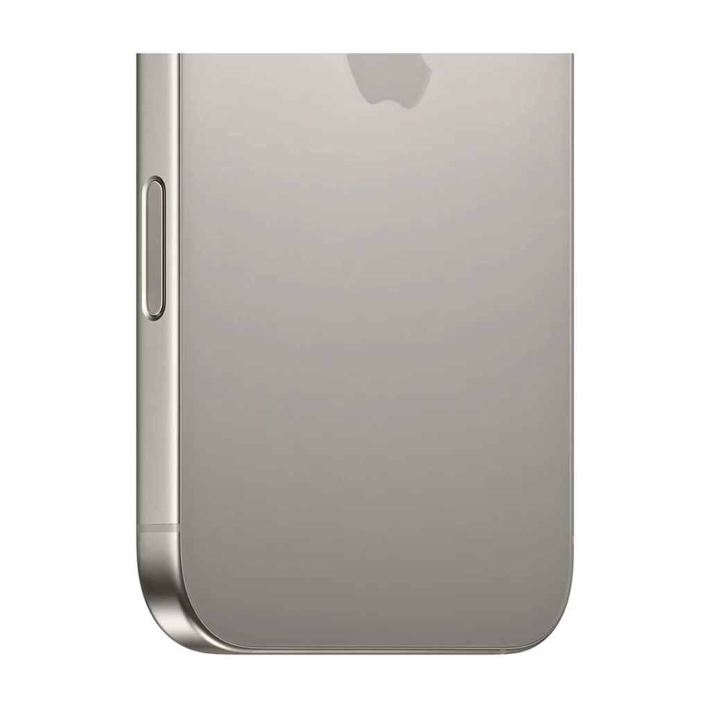Apple iPhone 16 Pro Max 6,9″ avec 256 Go Double SIM Titane Naturel — dos