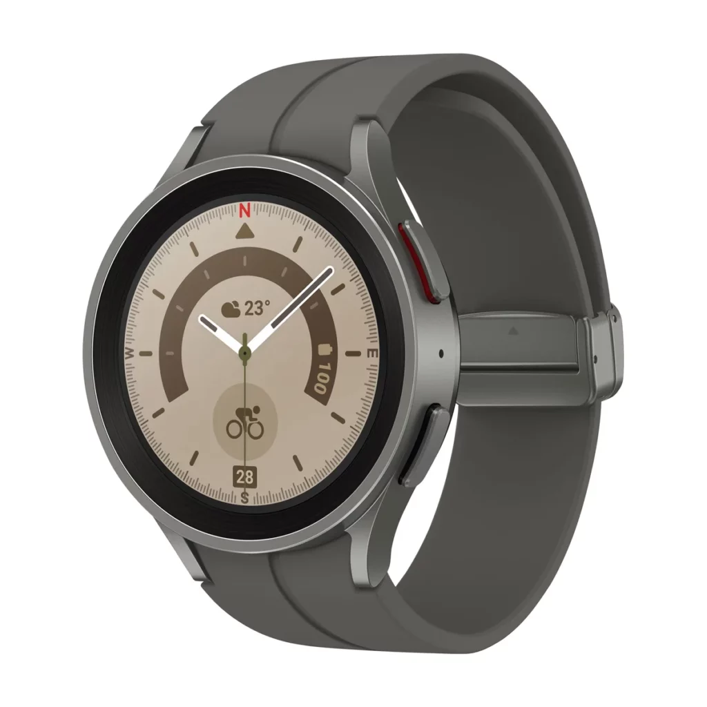 Montre connectée Samsung Galaxy Watch5 Pro Bluetooth avec un Boitier en Titanium de 45 mm — 3/4
