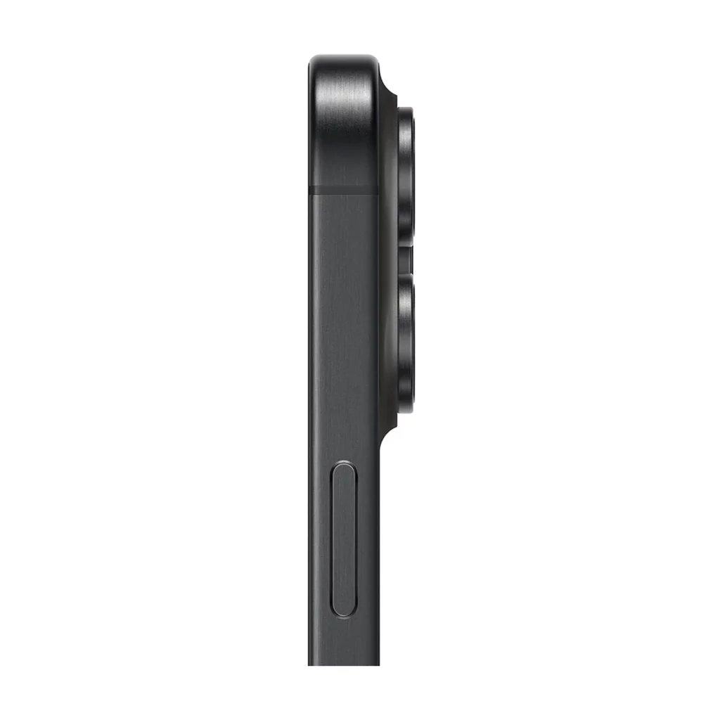 Apple iPhone 15 Pro Max 6,7″ 5G Double SIM 1 To Noir Titanium — profil (tranche)