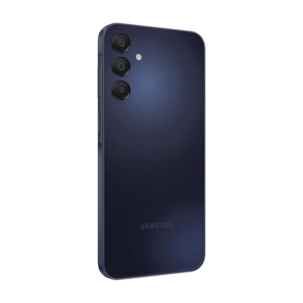 Smartphone Samsung Galaxy A15 6,5″ 5G Double nano SIM 128 Go de Couleur Bleu nuit — dos