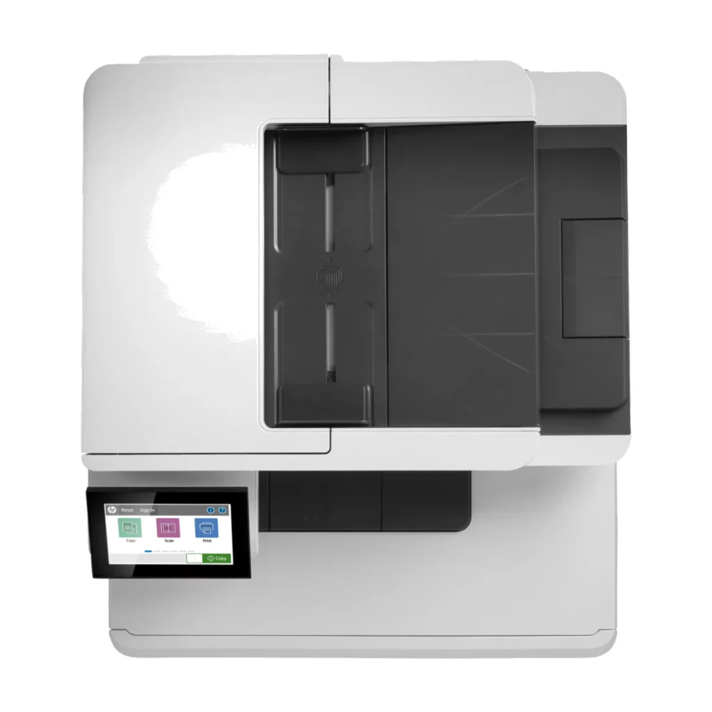 HP LaserJet Enterprise MFP M480f – Imprimante multifonctions – couleur – laser Legal (216 x 356 mm) — ouverte