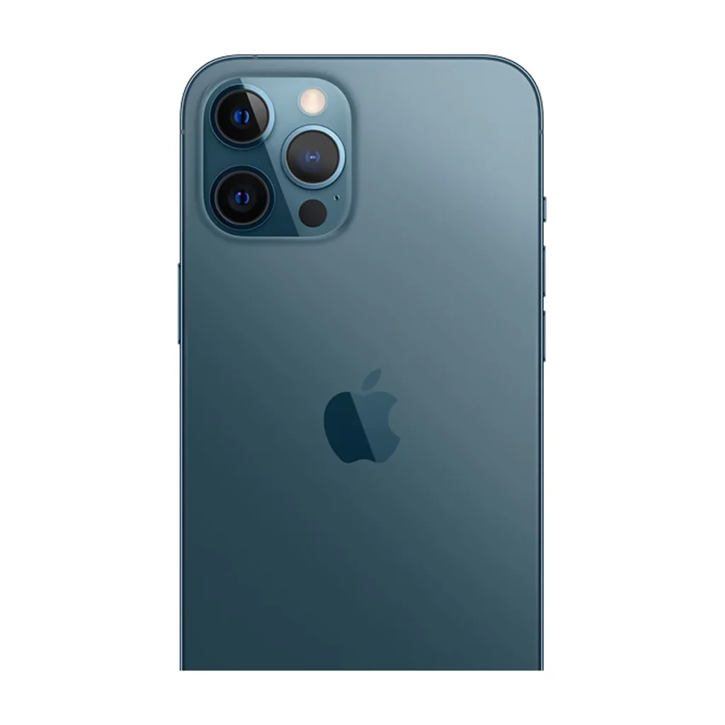 Apple iPhone 12 Pro Max 6,7 256 Go Double SIM 5G Couleur Bleu pacifique — dos (visuel contenu boîte, petit)