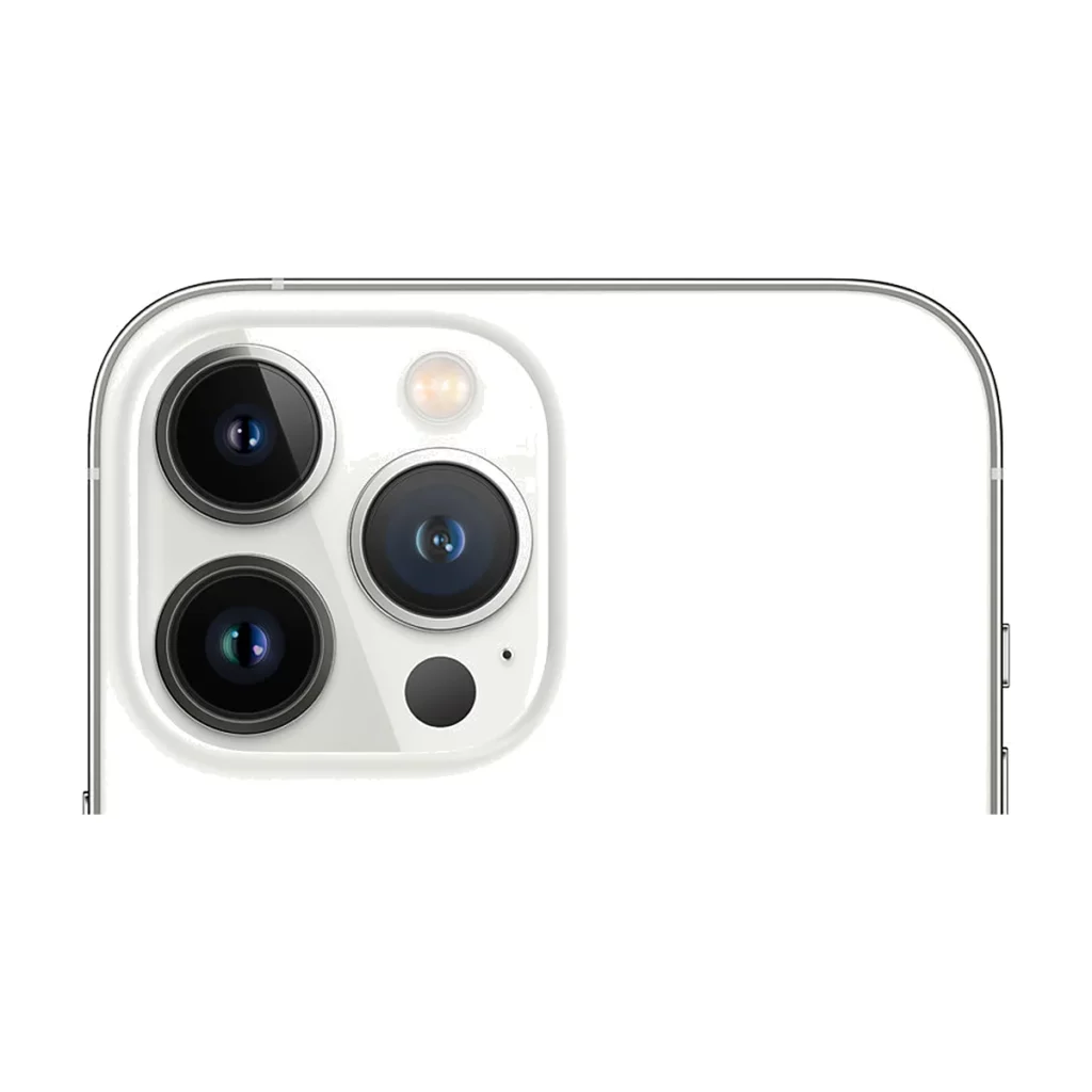 Apple iPhone 13 Pro Max 128 Go Mémoire Silver (2021) — dos gros plan caméra (recadrage)