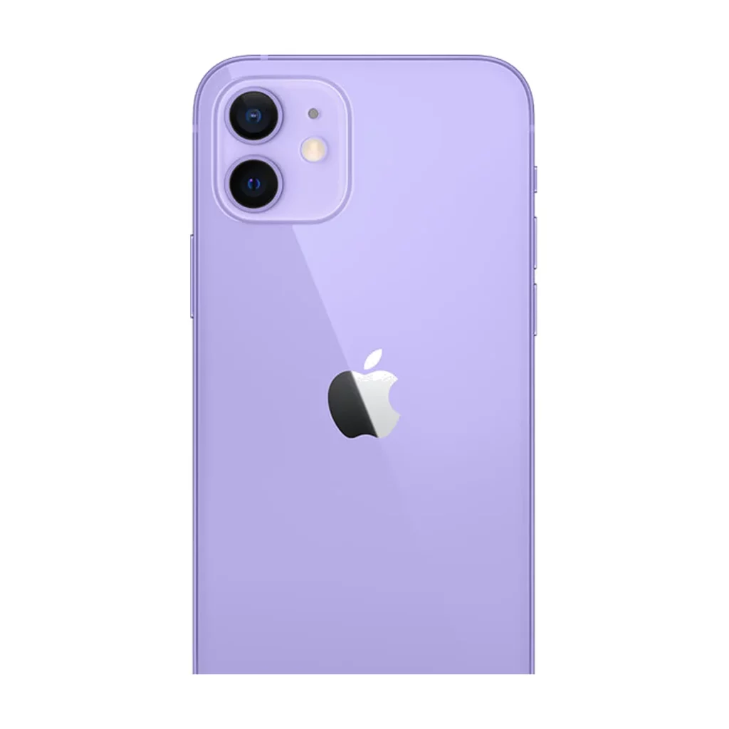 Apple iPhone 12 Double SIM Mémoire 128Go Violet (2021) — dos (visuel contenu boîte, petit)