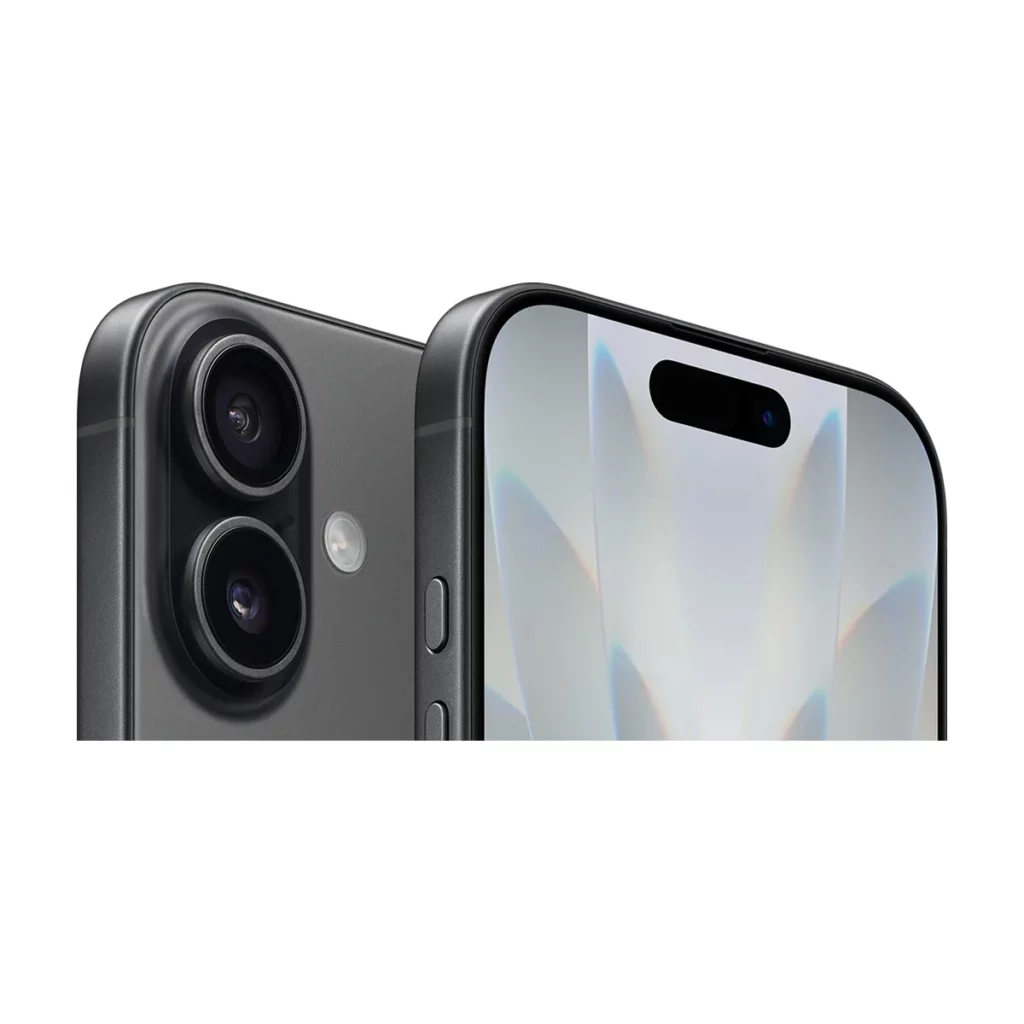 iPhone 17 — dos + face 3/4