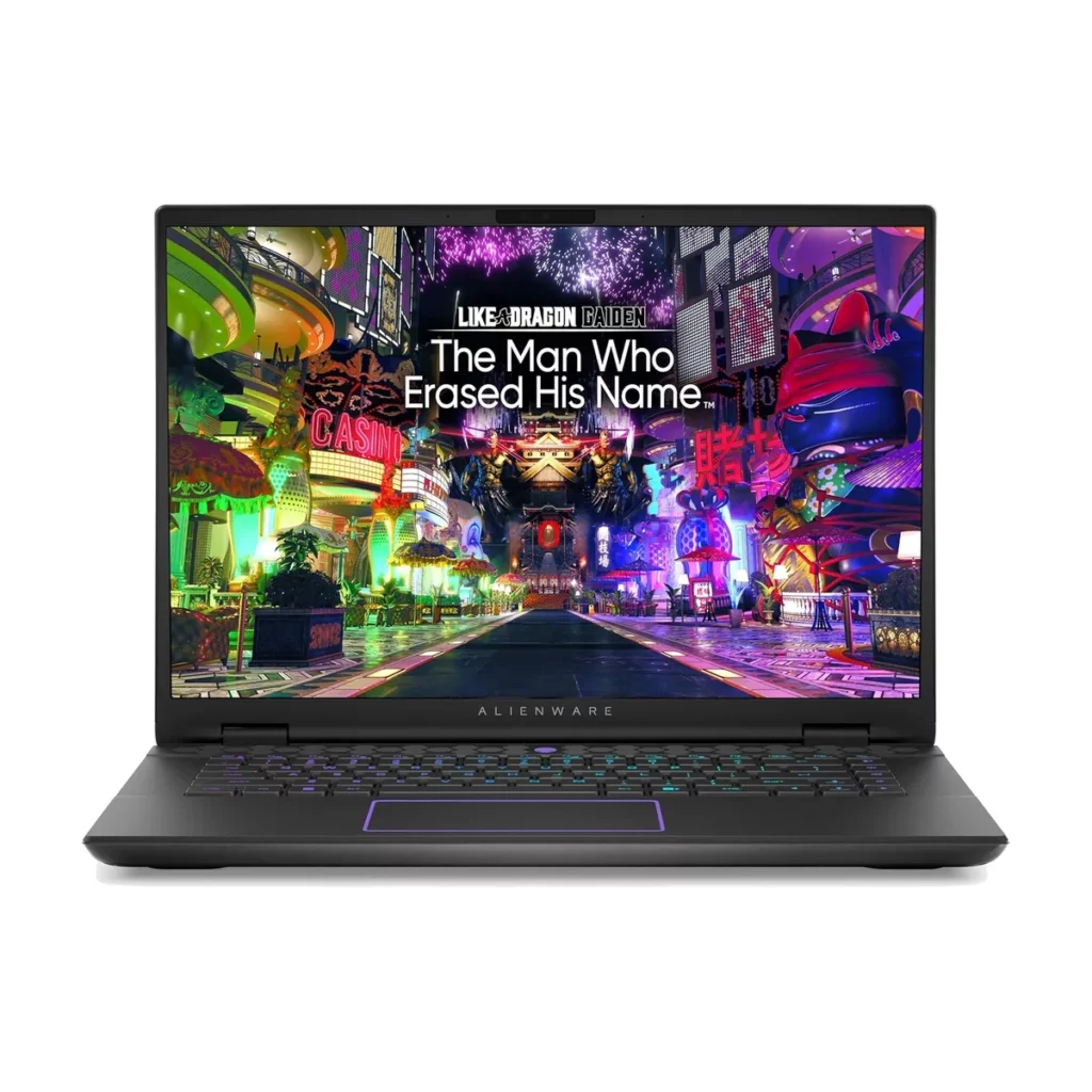 Dell Alienware m16 R2 (2024) — 3/4 gauche