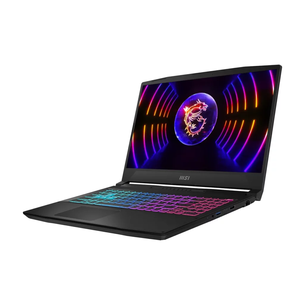 MSI Katana 15 (2024) — 3/4 ouvert