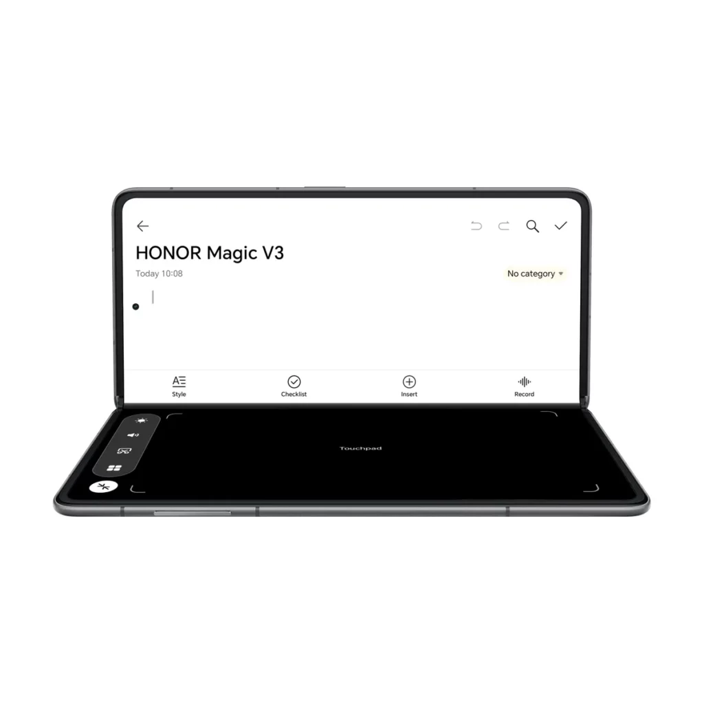Honor Magic V3 512 Go / 12 Go RAM — ouvert à plat 3/4