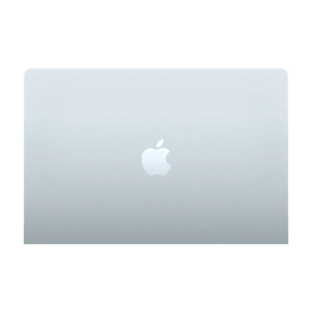 MacBook Air 15″ M5 — dessus fermé (logo, witb)
