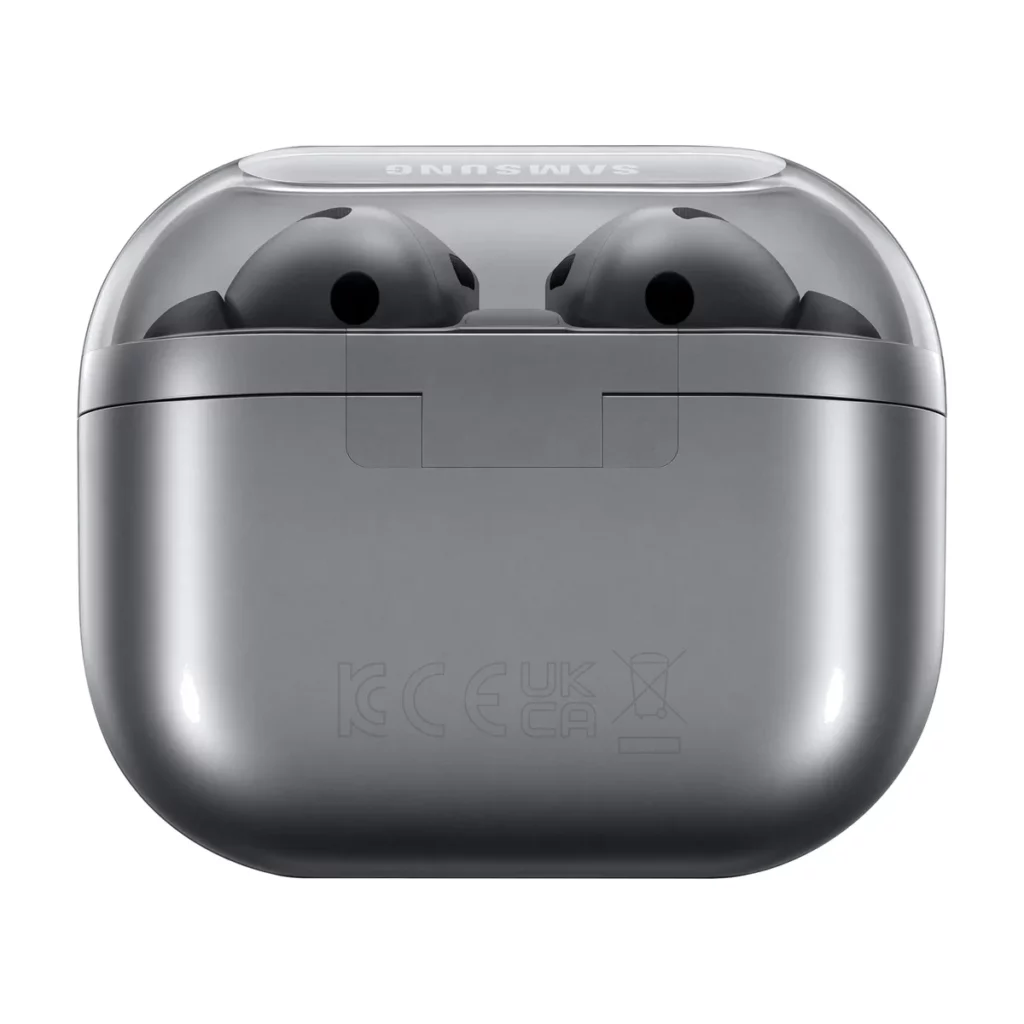 Écouteurs Samsung Galaxy Buds 3 Pro — boîtier ouvert